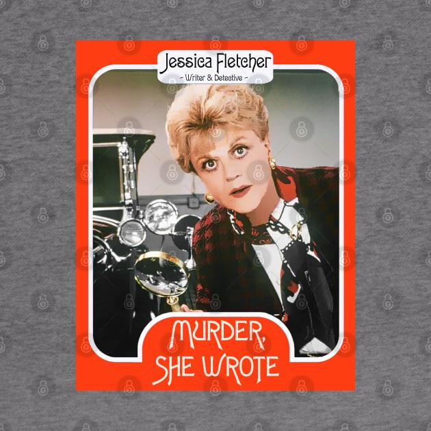 Jessica Fletcher Trading Card ))(( Murder She Wrote Fan Art by darklordpug